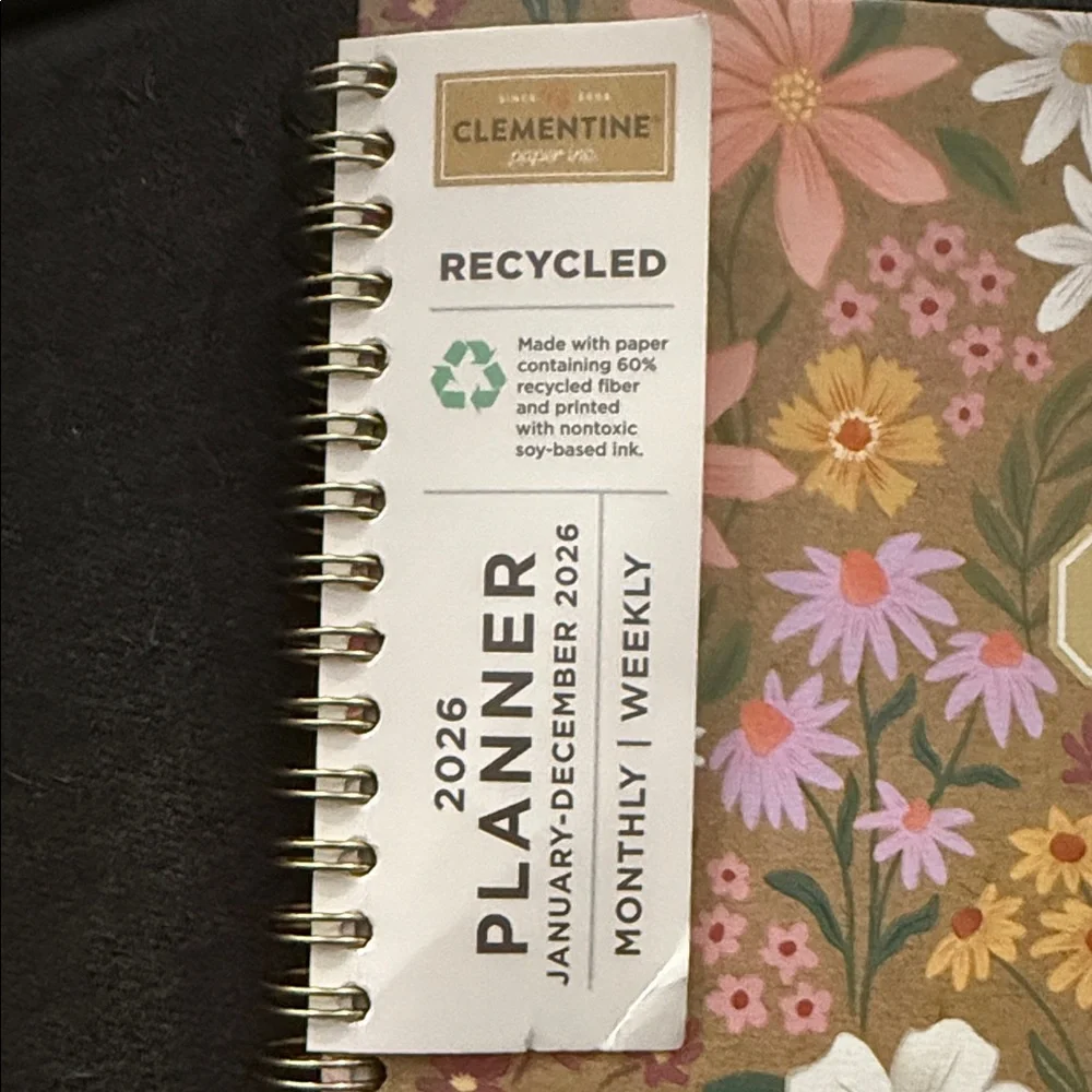 Clementine Floral 8.5 x 11” 2026 Planner